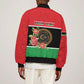 Personalized Happy Libya Sleeve Zip Bomber Jacket Independence Day - African Pride