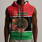 Personalized Happy Libya Sleeveless Zip Hoodie Independence Day - African Pride