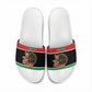 Libya Independence Day Slide Sandals Pomegranate Blossom With Libyan Seal