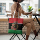 Libya Independence Day Tote Bag Pomegranate Blossom With Libyan Seal