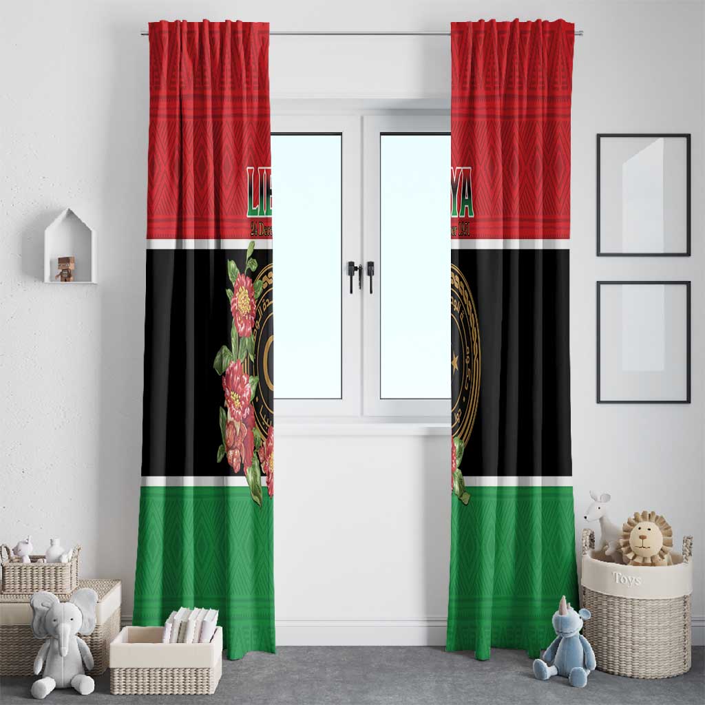Happy Libya Window Curtain Independence Day - African Pride