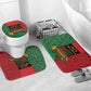 Happy Kwanzaa Bathroom Set Kinara With Kente Pattern