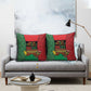 Happy Kwanzaa Pillow Cover Kinara With Kente Pattern
