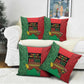 Happy Kwanzaa Pillow Cover Kinara With Kente Pattern