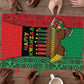 Happy Kwanzaa Puzzle Kinara With Kente Pattern