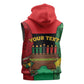 Personalized Happy Kwanzaa Holidays Sleeveless Hoodie Kente Pattern - African Pride