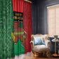 Happy Kwanzaa Holidays Window Curtain Kente Pattern - African Pride