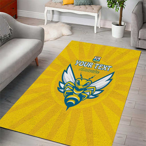 Custom Afro Rwanda Football Area Rug Go Wasps