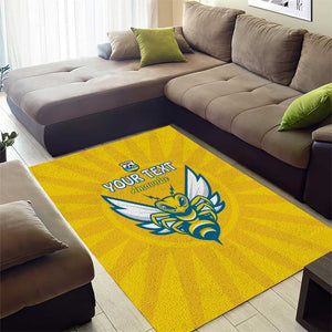 Custom Afro Rwanda Football Area Rug Go Wasps