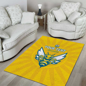 Custom Afro Rwanda Football Area Rug Go Wasps