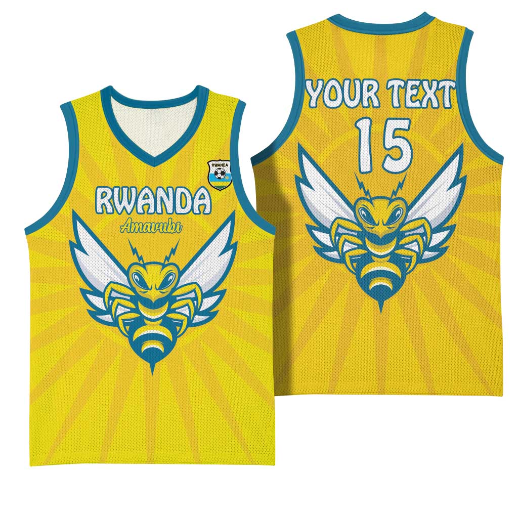 Custom Afro Rwanda Football Basketball Jersey Go Wasps LT15