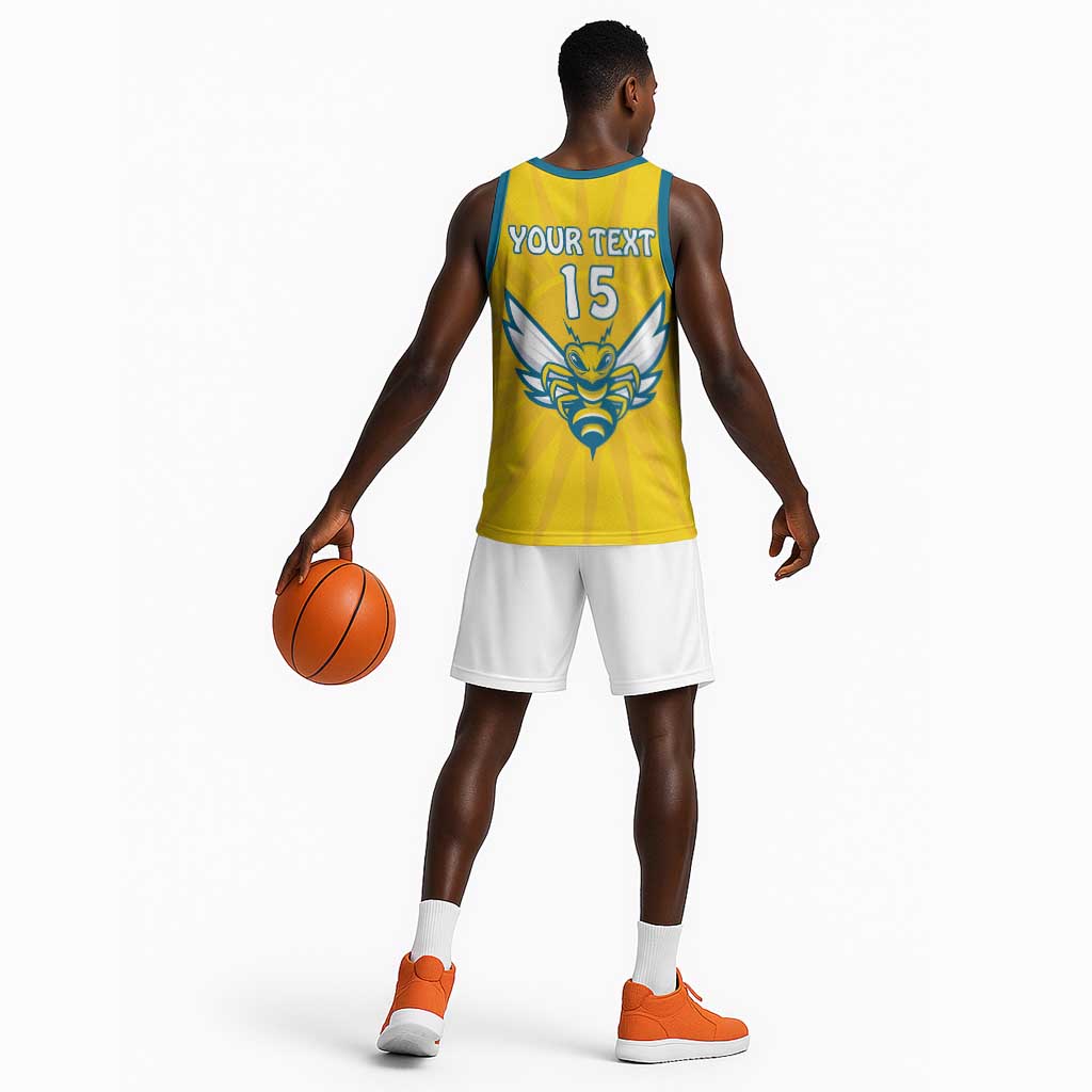 Custom Afro Rwanda Football Basketball Jersey Go Wasps LT15
