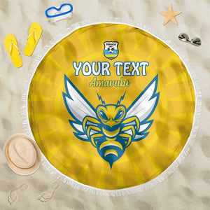 Custom Afro Rwanda Football Beach Blanket Go Wasps