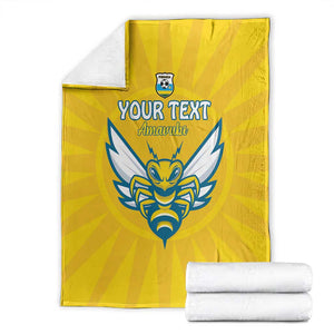 Custom Afro Rwanda Football Blanket Go Wasps