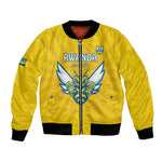 Custom Afro Rwanda Football Bomber Jacket Go Wasps