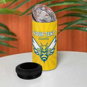 Custom Afro Rwanda Football 4 in 1 Can Cooler Tumbler Go Wasps