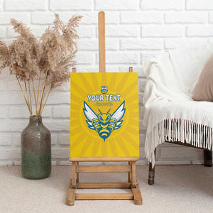 Custom Afro Rwanda Football Canvas Wall Art Go Wasps