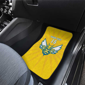 Custom Afro Rwanda Football Car Mats Go Wasps