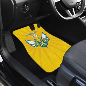 Custom Afro Rwanda Football Car Mats Go Wasps