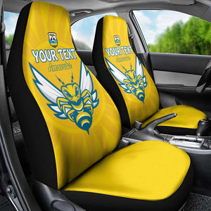 Custom Afro Rwanda Football Car Seat Cover Go Wasps