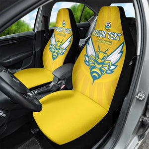 Custom Afro Rwanda Football Car Seat Cover Go Wasps