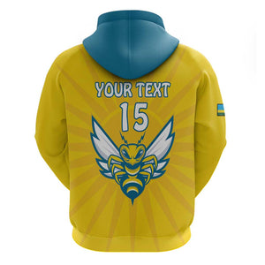 Custom Afro Rwanda Football Hoodie Go Wasps