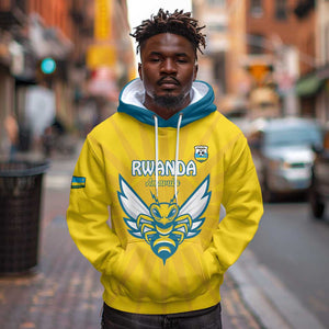 Custom Afro Rwanda Football Hoodie Go Wasps