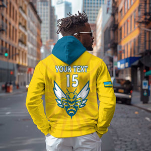 Custom Afro Rwanda Football Hoodie Go Wasps