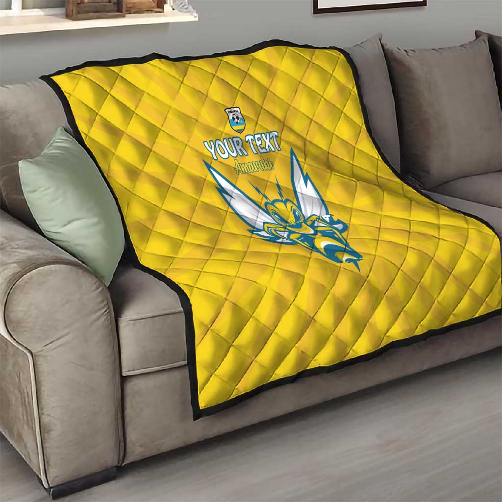 Custom Afro Rwanda Football Quilt Go Wasps