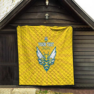 Custom Afro Rwanda Football Quilt Go Wasps