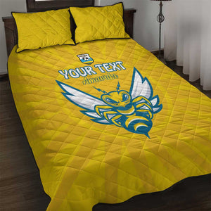 Custom Afro Rwanda Football Quilt Bed Set Go Wasps