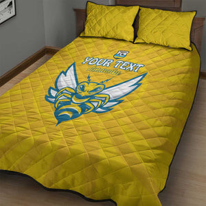 Custom Afro Rwanda Football Quilt Bed Set Go Wasps