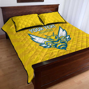 Custom Afro Rwanda Football Quilt Bed Set Go Wasps