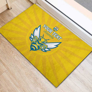 Custom Afro Rwanda Football Rubber Doormat Go Wasps