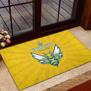 Custom Afro Rwanda Football Rubber Doormat Go Wasps