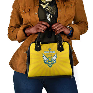 Custom Afro Rwanda Football Shoulder Handbag Go Wasps