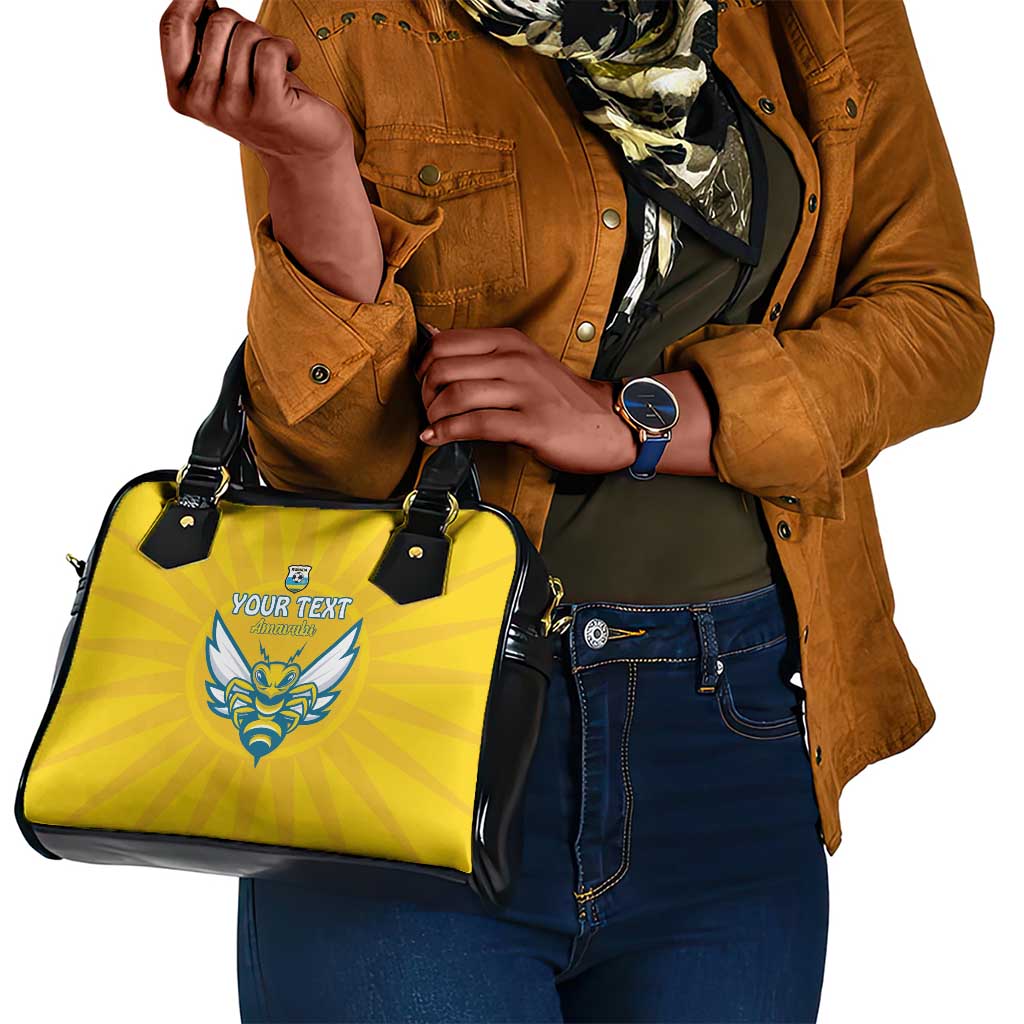 Custom Afro Rwanda Football Shoulder Handbag Go Wasps
