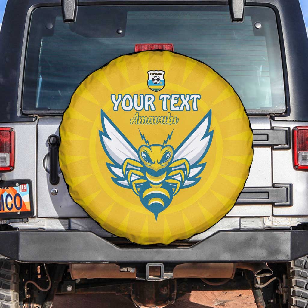 Custom Afro Rwanda Football Spare Tire Cover Go Wasps