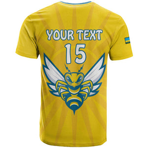 Custom Afro Rwanda Football T shirt Go Wasps