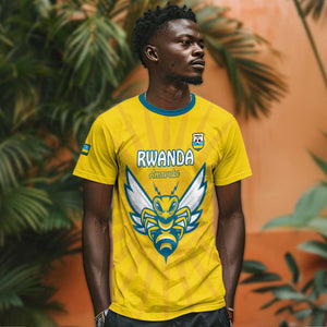 Custom Afro Rwanda Football T shirt Go Wasps