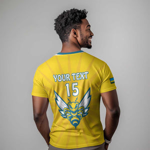 Custom Afro Rwanda Football T shirt Go Wasps