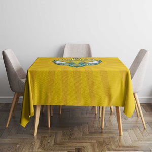 Custom Afro Rwanda Football Tablecloth Go Wasps