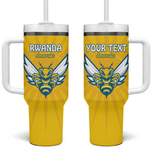 Custom Afro Rwanda Football Tumbler With Handle Go Wasps