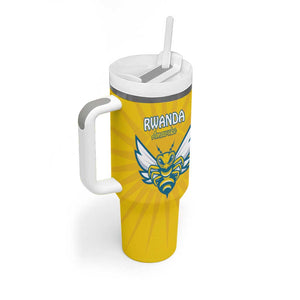 Custom Afro Rwanda Football Tumbler With Handle Go Wasps