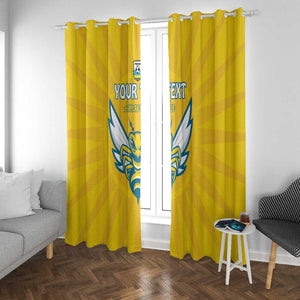 Custom Afro Rwanda Football Window Curtain Go Wasps