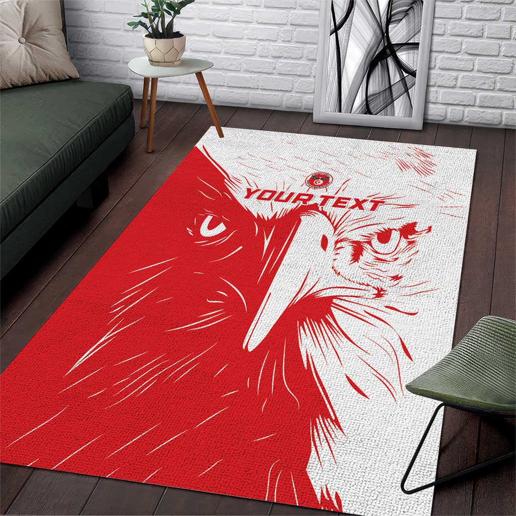 Custom Tunisia Football Area Rug Go Champions