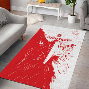 Custom Tunisia Football Area Rug Go Champions