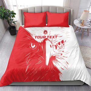 Custom Tunisia Football Bedding Set Go Champions