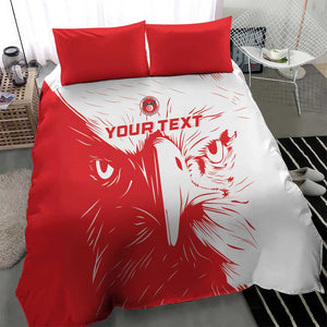 Custom Tunisia Football Bedding Set Go Champions