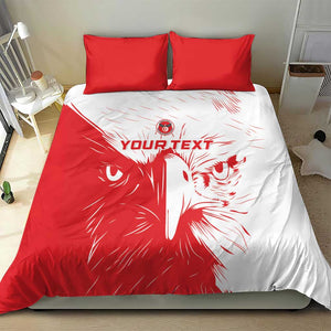 Custom Tunisia Football Bedding Set Go Champions